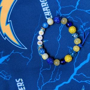 FTR LA Chargers beaded bracelet